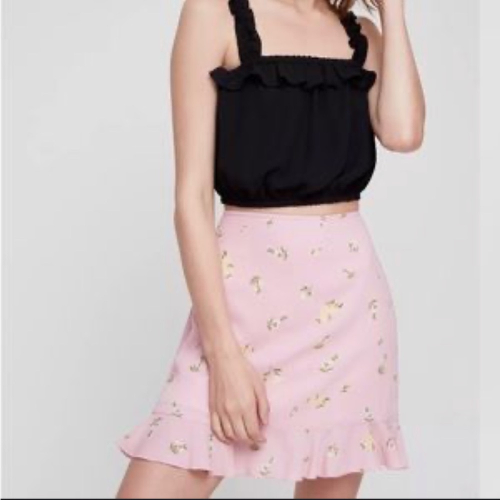 Sunday Best Aritzia Floral Pink skirts